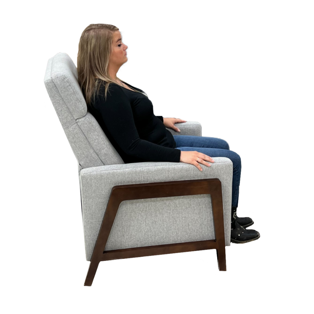 Caroline Wood Recliner Accent Chair