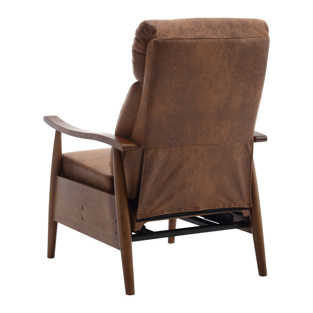 Camillo Wood Push Back Recliner Chair
