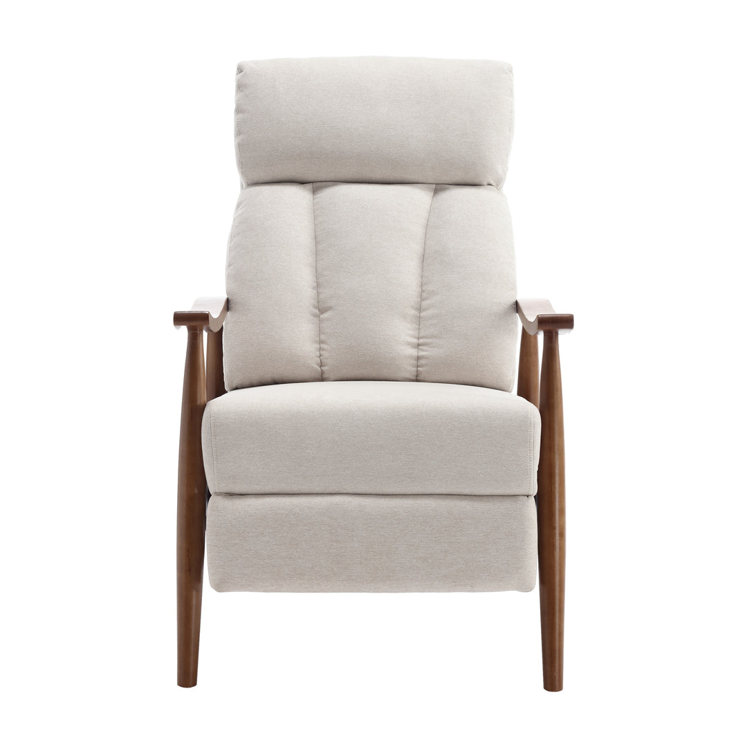 Maple Wood Push Back Recliner Chair
