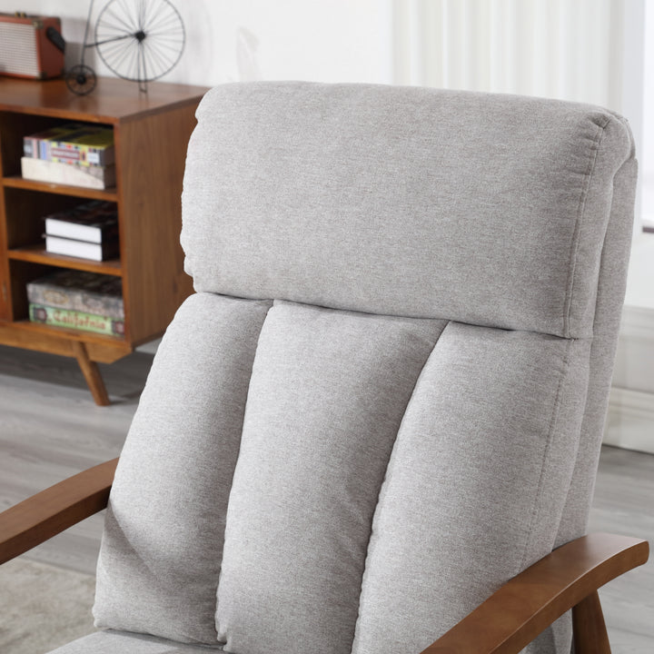 Charles Wood Push Back Recliner Chair