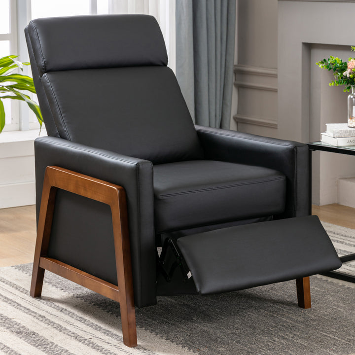 Dylan Set of 2 Wood Recliner Accent Chairs