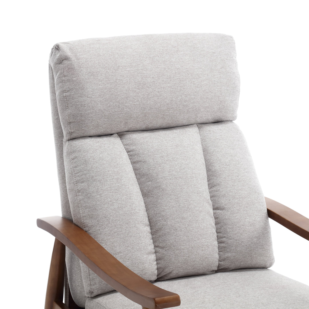 Charles Wood Push Back Recliner Chair