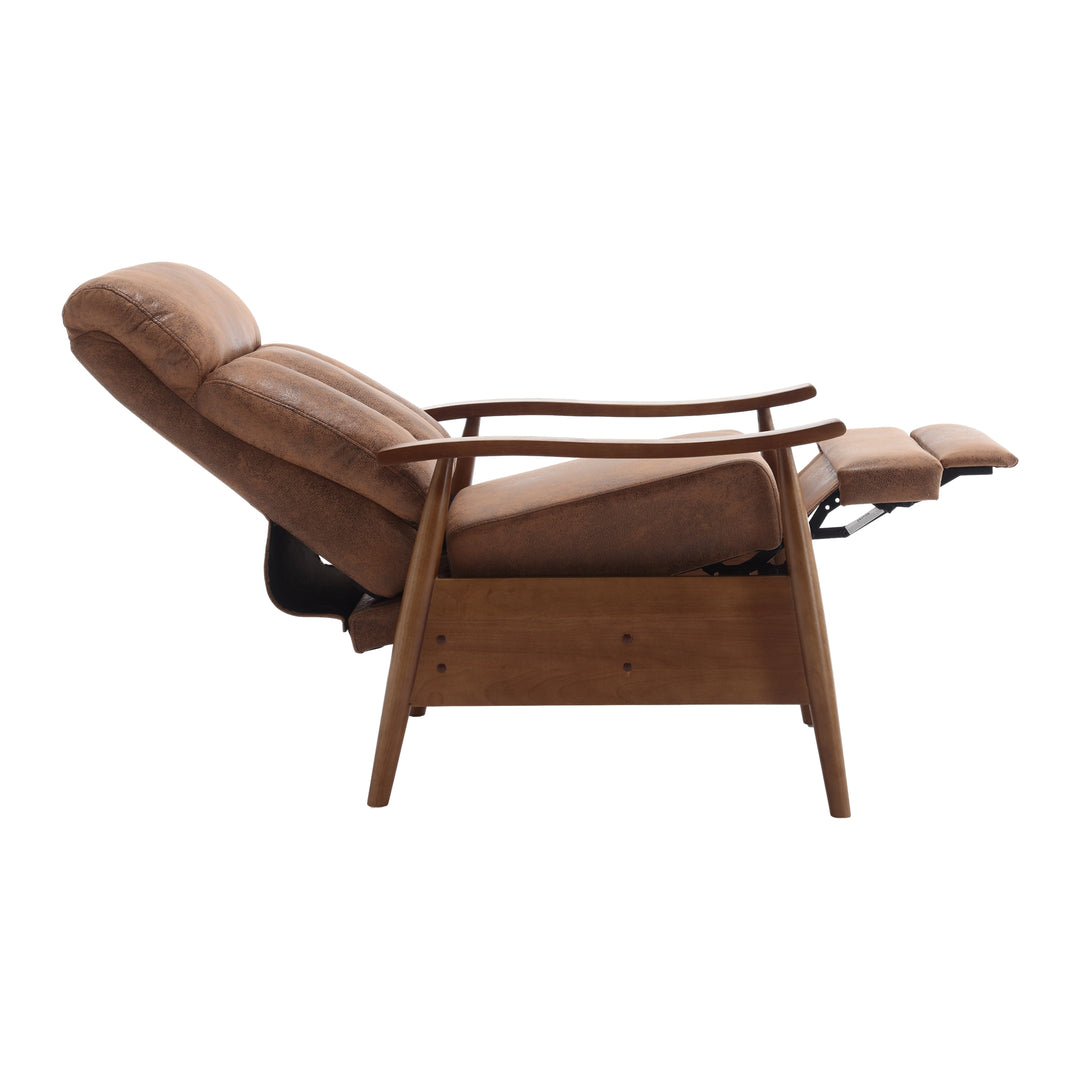 Camillo Wood Push Back Recliner Chair